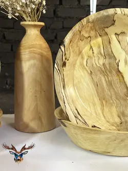 سرویس ظروف چوبی آشپزخانه کدKS16
