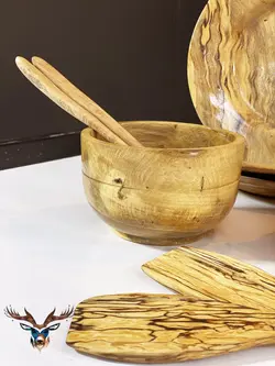 سرویس ظروف چوبی آشپزخانه کدKS16