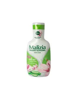 فوم حمام آلوئه ورا و گل مگنولیای مالیزیا Malizia  حجم 1000 میلی لیتر