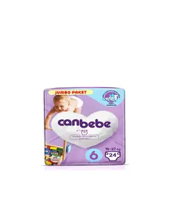 پوشک بچه جان به به canbebe  سایز 6 بسته 24 عددی