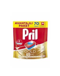 قرص ماشین ظرفشویی پریل (Pril) گلد 70 عددی