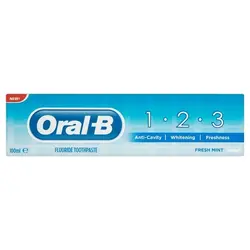 خميردندان اورآل بی مدل Fresh Mint 1-2-3  با حجم 100 میلی (Oral-B)