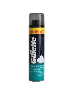 فوم اصلاح ژیلت Gillette حجم 300 میل مدل حساس Sensitive