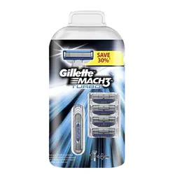 خودتراش ژیلت Gillette مدل MACH3 TURBO + چهار تیغ یدک