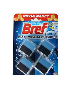 قرص فلاش تانک مکعبی 4 عددی برف (Bref) آبی