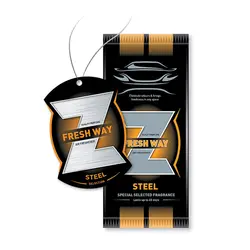 خوشبوکننده Fresh-way مدل کارتی Z رایحه STEEL