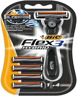 مشخصات، قیمت و خرید خود تراش بیک - BIC مدل Flex 3 بسته 4 عددی - فروشگاه آنلاین مه پاک