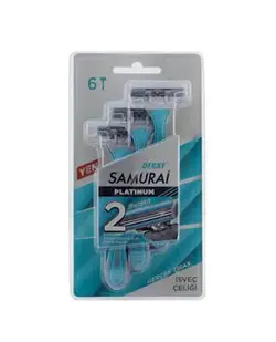 خودتراش دربی DERBY مدل SAMURAI بسته 6 عددی