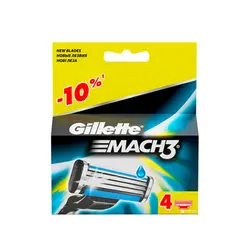 تیغ یدک ژیلت Gillette مدل MACH3 بسته 4 عددی