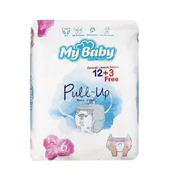 پوشك بچه مای بيبی - My Baby مدل شورتی Pullup سايز 6-15عددی