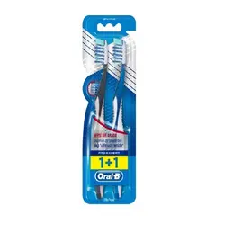 مسواك دوقلو اورآل بی مدل 3D WHITE سایز Medium متوسط (Oral-B)