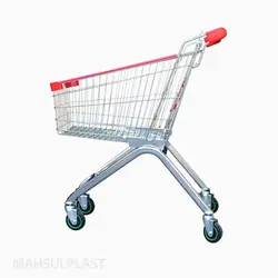 چرخ خرید فلزی فروشگاهی 80 لیتری