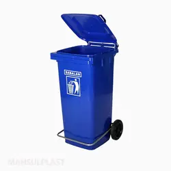 سطل زباله ۱۲۰ لیتری پدال دار سبلان کد 202/1