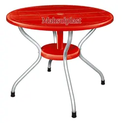 میز گرد پایه فلزی کد 922 ناصر پلاستیک