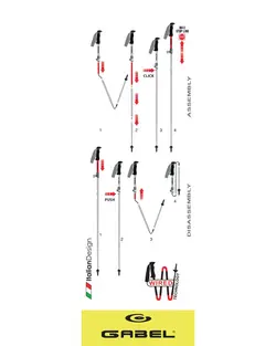 باتوم چهار تکه رانینگ GABEL ULTRA-COMPACT XTR ALU F.L - فروشگاه لوازم کوهنوردی ماکالو