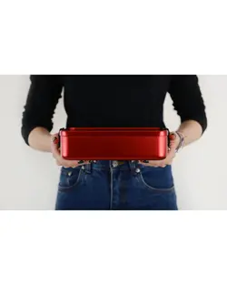 ظرف غذای SIGG Large Metal Lunchbox Plus Red - فروشگاه لوازم کوهنوردی ماکالو