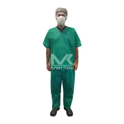 لباس یکبار مصرف دو تیکه همراه با ماسک و کلاه