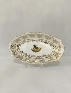 دیس الویه طرح گوزن سفید پورسلن