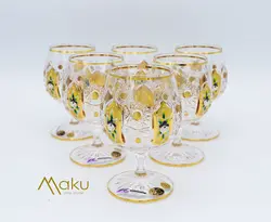 ست گیلاس ال بی ۲۲۰ طلایی آلیش