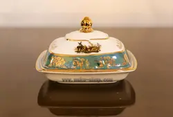 کره خوری طرح جنگل سبز پورسلن