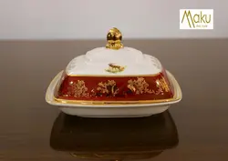 کره خوری طرح جنگل قرمز پورسلن