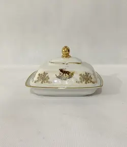 کره خوری طرح گوزن سفید پورسلن