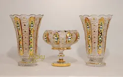 ست گلدان تولپان ۳۵۵ با پرتقالی نیم پایه ۲۵۵ آلیش