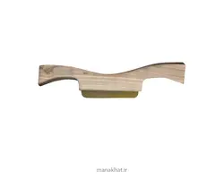 مهره خوشنویسی عقیق طبیعی زرد دسته شاخی 11 سانتی متر