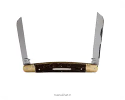 قلمتراش خوشنویسی دو تیغه استاد جواد توسلی دسته شاخ گوزن