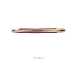 قلمتراش خوشنویسی دو تیغه جواد توسلی دسته فیبر قرمز