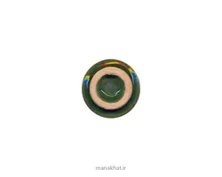 دوات پایه دار سفالی رنگ سبز