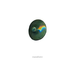 دوات پایه دار سفالی رنگ سبز