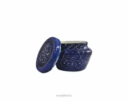 دوات مسی خوشنویسی میناکاری شده خمره ای