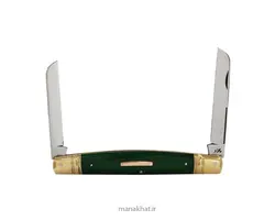 قلمتراش خوشنویسی دو تیغه 12.5 سانتِ جواد توسلی دسته فیبر سبز