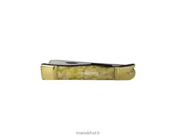 قلمتراش خوشنویسی تک تیغه سرمرغی توسلیان دسته فیبر طلایی