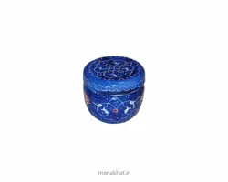 دوات مسی میناکاری شده کتابتی آبی رنگ