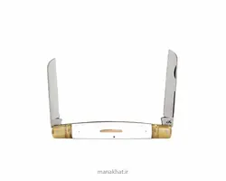 قلمتراش خوشنویسی دو تیغه جواد توسلی دسته فیبر سفید