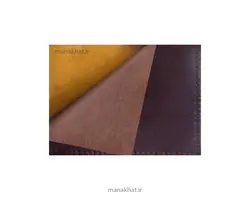 زیردستی یک رو چرم طبیعی قهوه ای سوخته و یک رو فوم