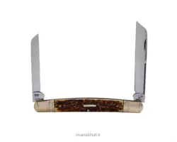 قلمتراش خوشنویسی جلیل توسلی دو تیغه دسته شاخ گوزن