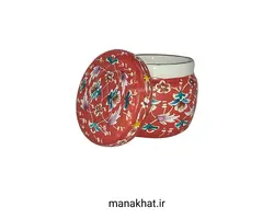 دوات مسی خوشنویسی میناکاری کتابتی رنگ قرمز