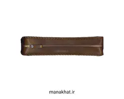 جاقلمی خوشنویسی چرم طبیعی قهوه ای