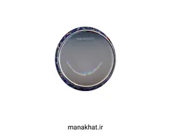 دوات مسی خوشنویسی میناکاری کتابتی پایه دار رنگ فیروزه ای