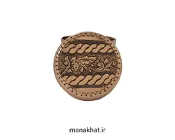 دوات مسی خوشنویسی کتابتی قلمزنی شده طرح گُل و گِرِه