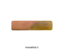 قط زن خوشنویسی دو تکه زردپی و چوب عناب