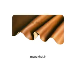 ورق کامل چرم طبیعی بُزی رنگ عسلی برای زیردستی خوشنویسی