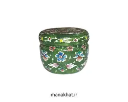 دوات مسی خوشنویسی میناکاری کتابتی رنگ سبز