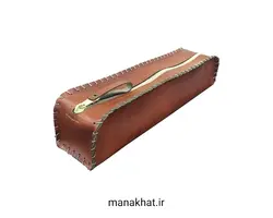 جاقلمی خوشنویسی چرم طبیعی قهوه ای (کپی)