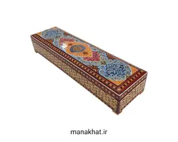 جاقلمی خوشنویسی خاتم کاری لولایی طرح 4 (کپی)