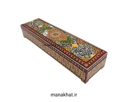 جاقلمی خوشنویسی خاتم کاری کشویی طرح 9 (کپی)