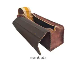کیف لوازم خوشنویسی نیک چرم طبیعی عسلی (کپی)